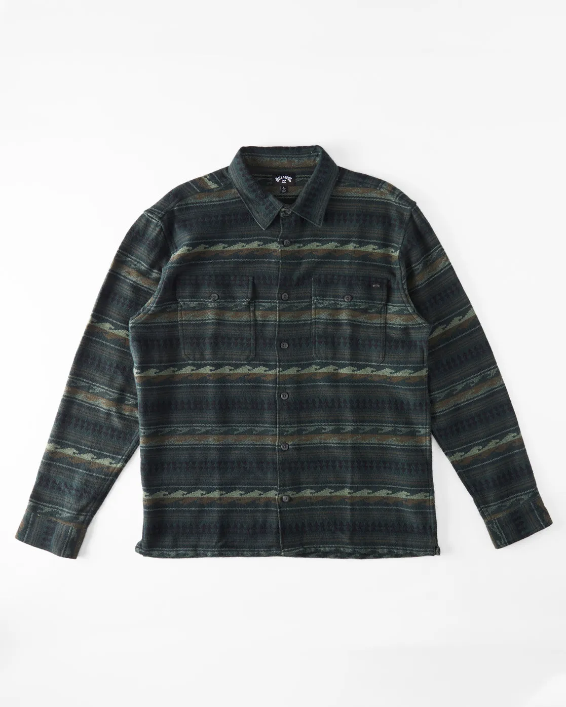 Offshore Jacquard Flannel Long Sleeve Shirt - Dark Forest sold by Billabong product image thumbnail 5