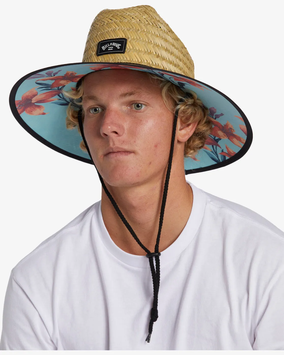 Tides Print Straw Lifeguard Hat - Splash sold by Billabong