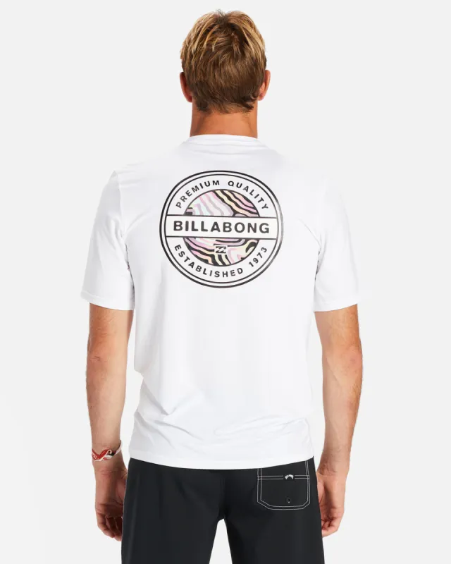 Rotor Loose Fit Short Sleeve UPF 50 Surf T-Shirt - White sold by Billabong