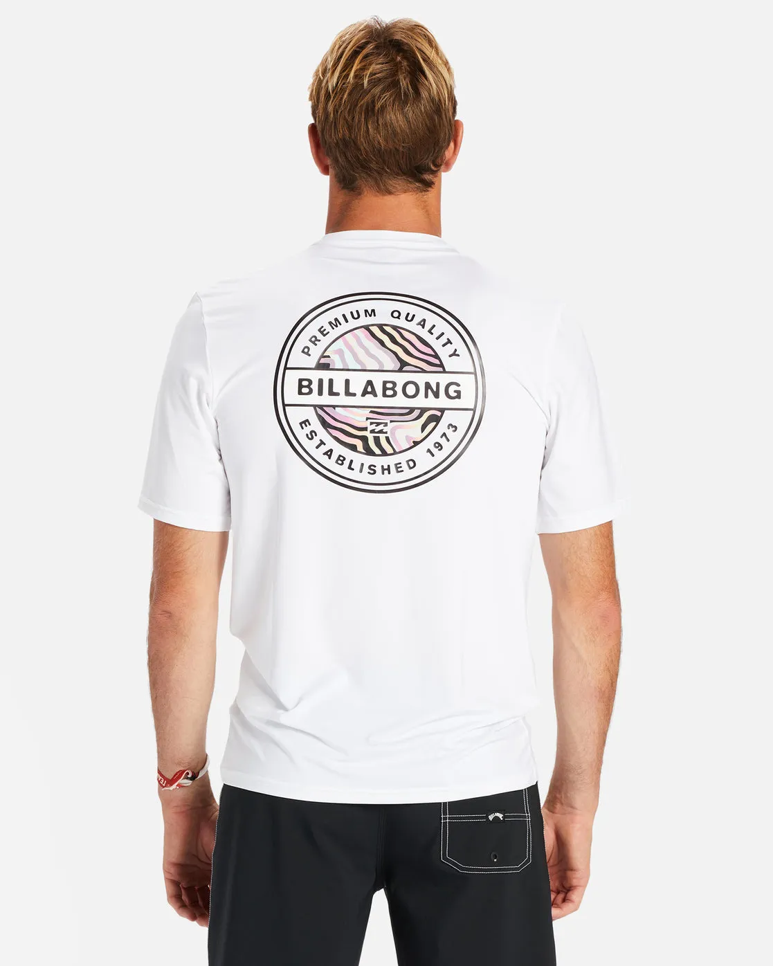 Rotor Loose Fit Short Sleeve UPF 50 Surf T-Shirt - White sold by Billabong
