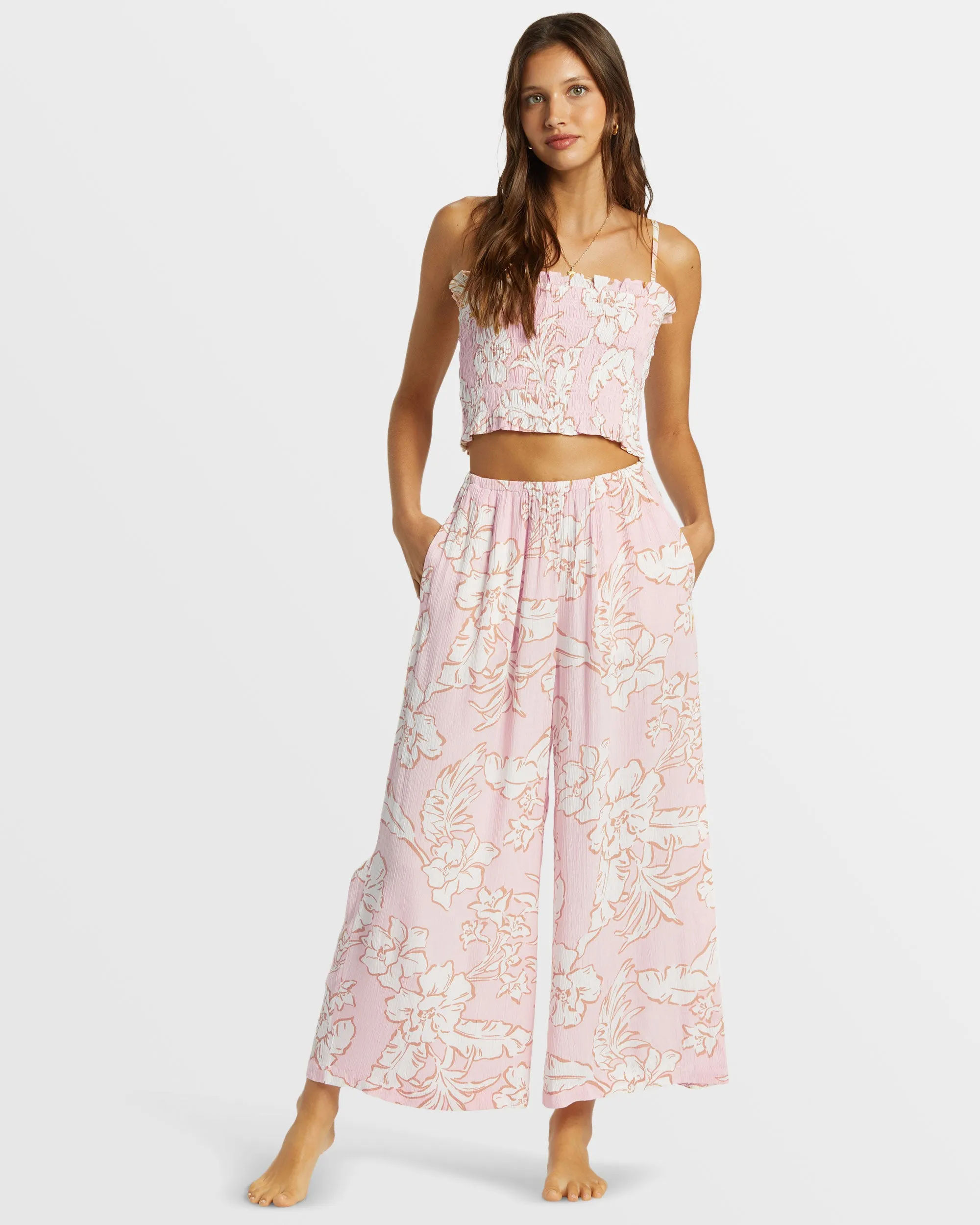 Sun Catcher Elastic Waist Printed Pants - Feelin Peachy sold by Billabong product image thumbnail 2