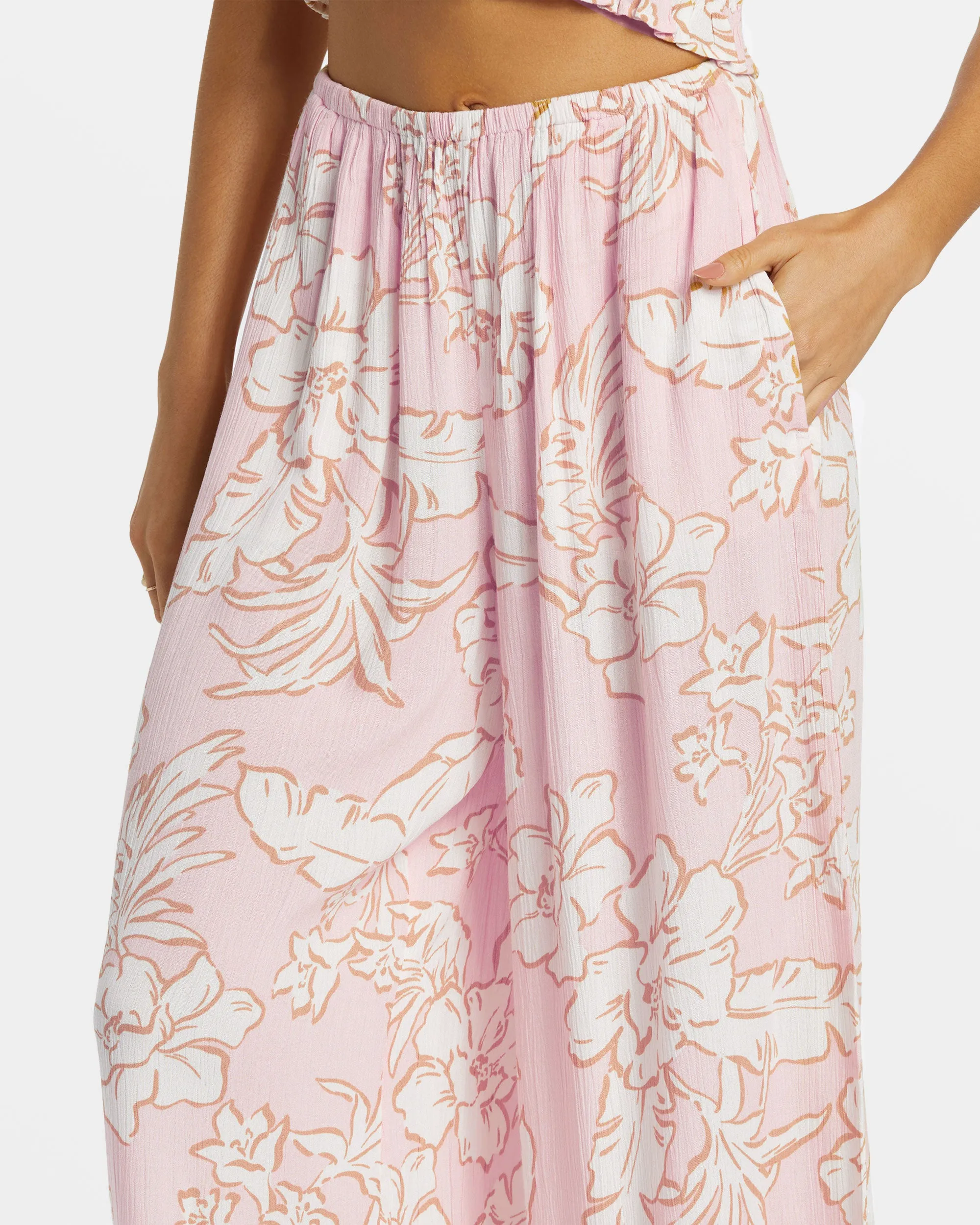 Sun Catcher Elastic Waist Printed Pants - Feelin Peachy sold by Billabong product image thumbnail 5