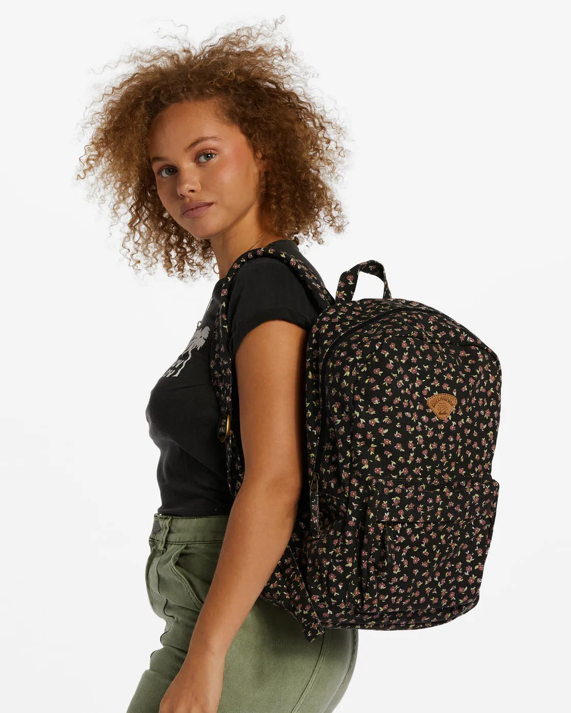 Schools Out Canvas Backpack - Black Pebble sold by Billabong