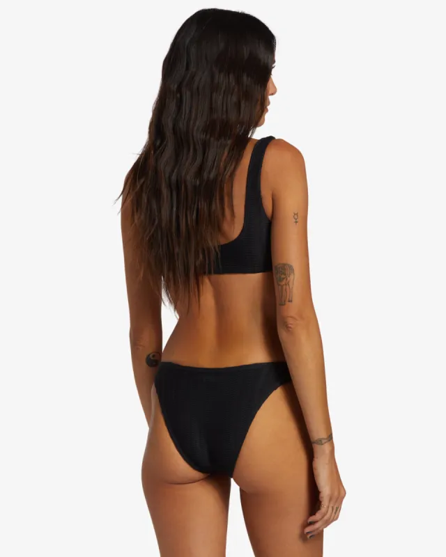 Coral Gardeners Wave Trip High Leg Bikini Bottoms - Black Pebble sold by Billabong