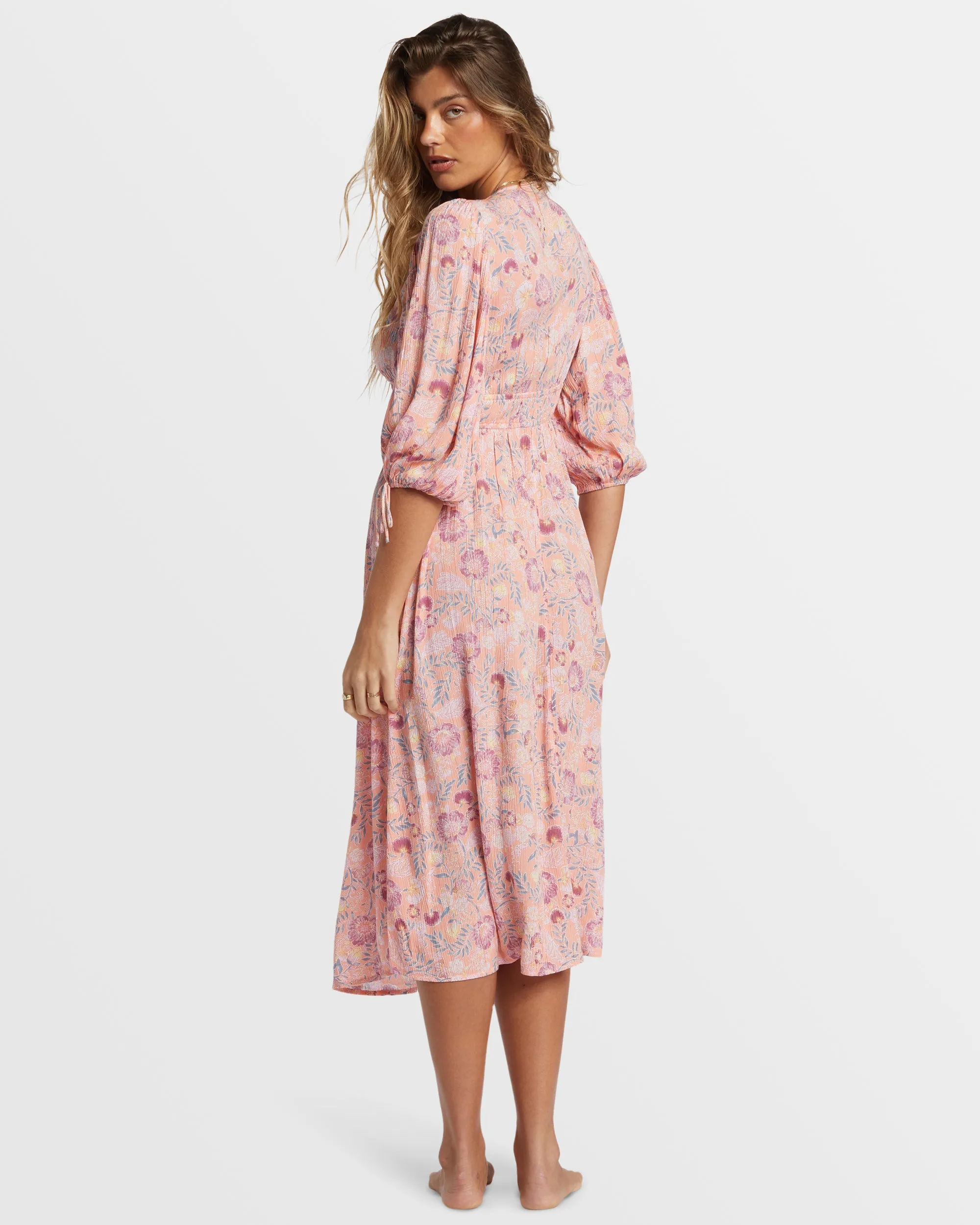 Paradise Sky Midi Dress - Peach Paradise sold by Billabong product image thumbnail 4