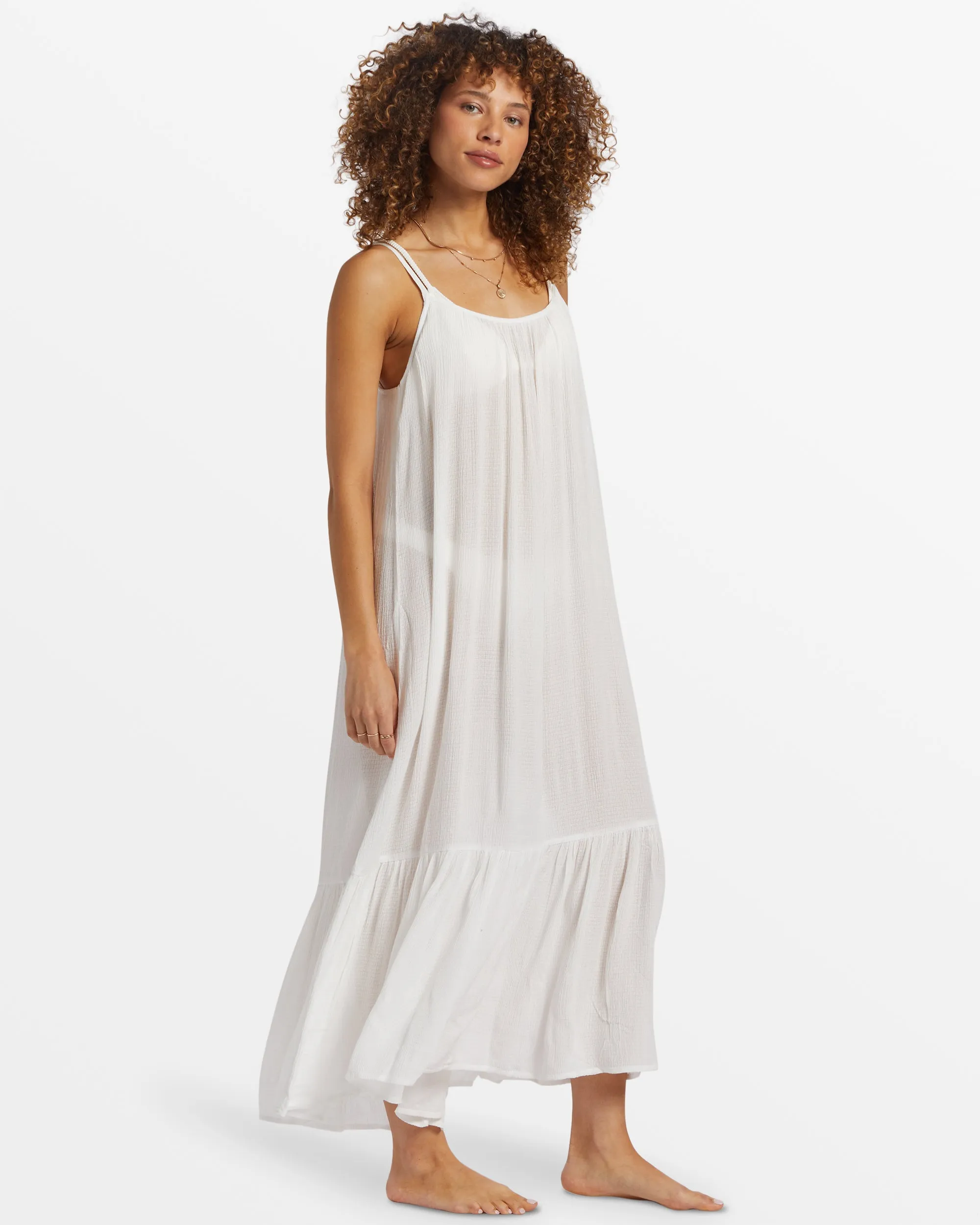 Blue Tides Beach Midi Dress - Salt Crystal sold by Billabong product image thumbnail 3