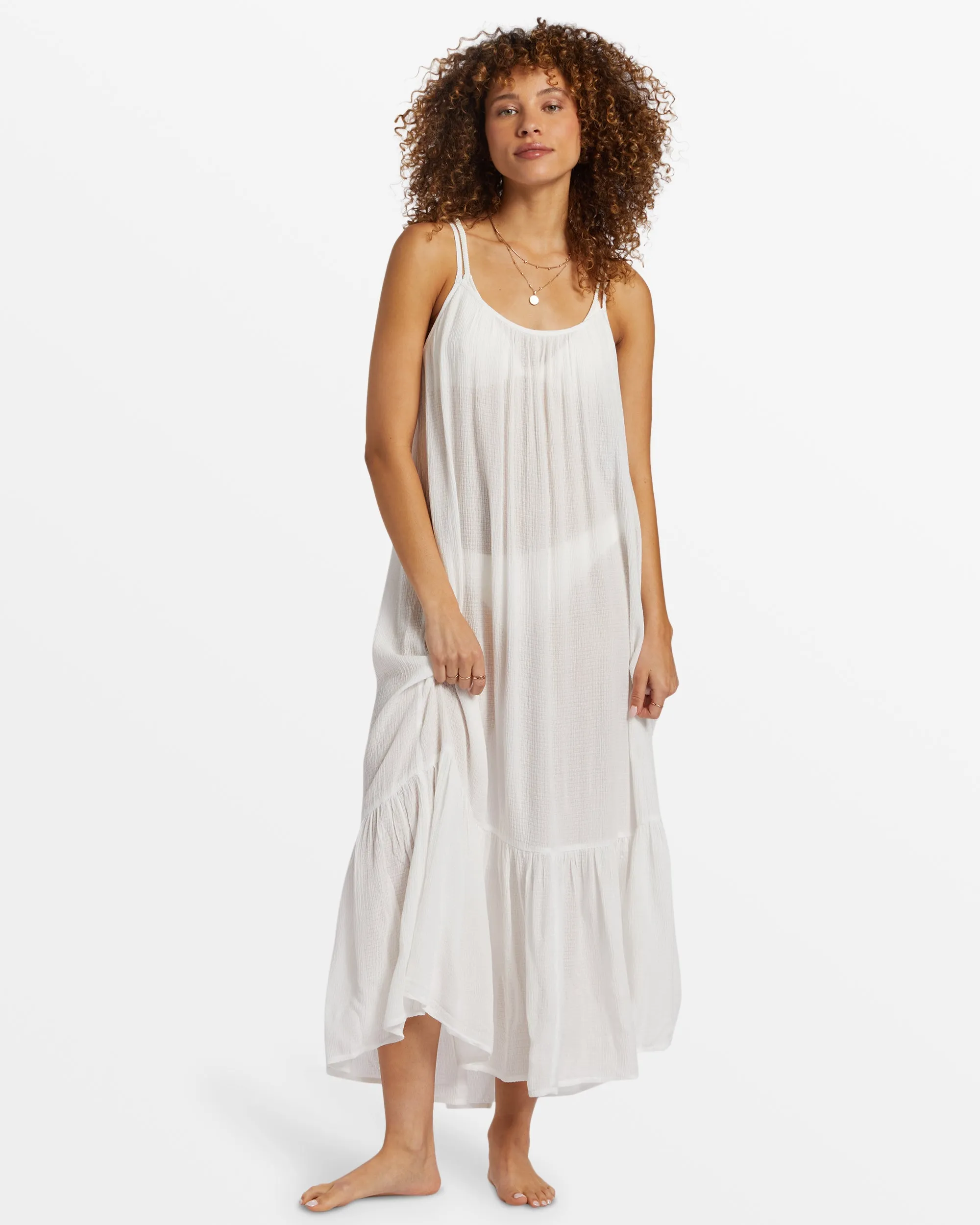 Blue Tides Beach Midi Dress - Salt Crystal sold by Billabong