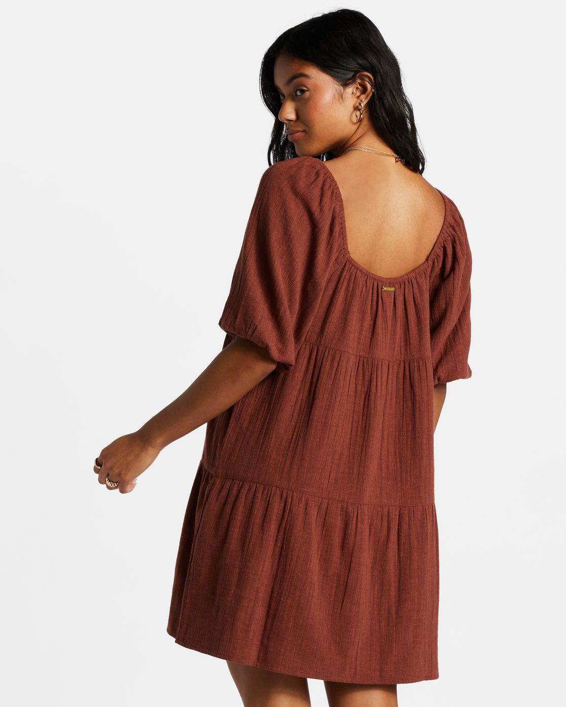 Fall For Ya Babydoll Dress - Mocha sold by Billabong product image thumbnail 3