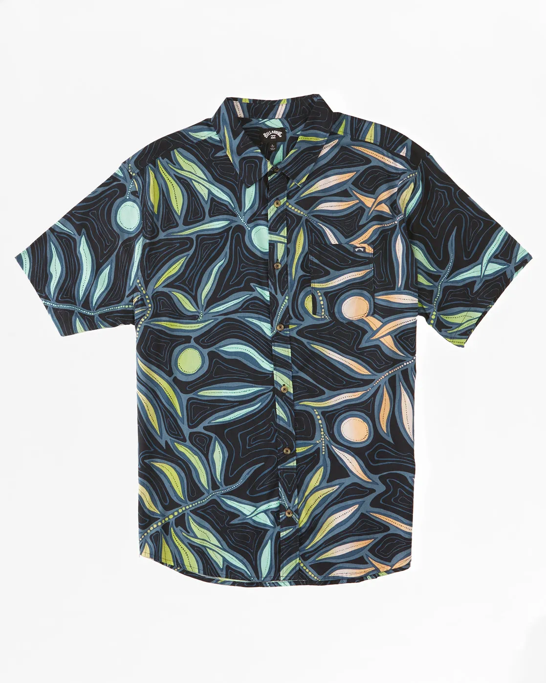 Boys Sundays Short Sleeve Shirt - Dark Navy sold by Billabong
