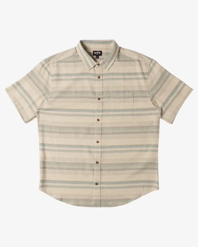 Boys All Day Stripe Short Sleeve Shirt - Cream sold by Billabong