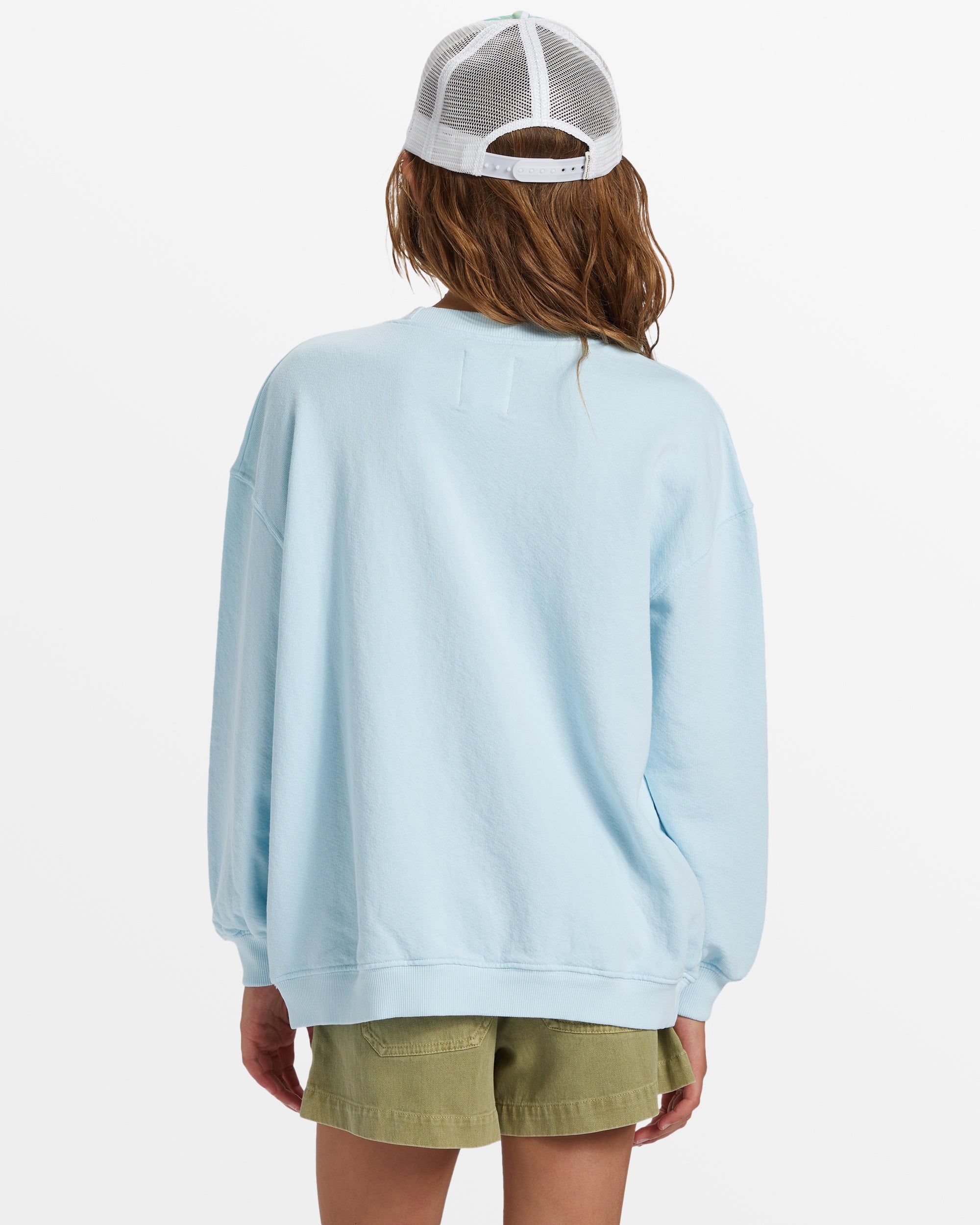 Girl's Making Waves Crewneck Sweatshirt - Blue Glow sold by Billabong product image thumbnail 2