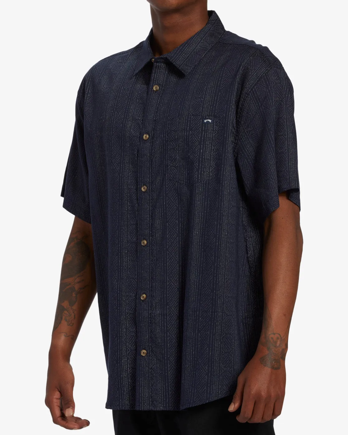 Sundays Mini Short Sleeve Shirt - Vintage Indigo sold by Billabong product image thumbnail 2