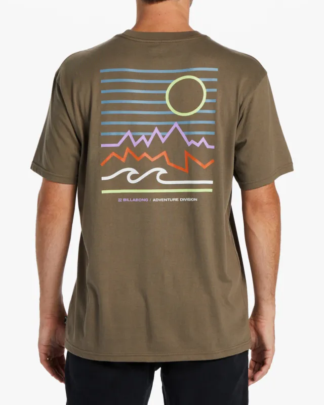 Peak T-Shirt - Bark sold by Billabong