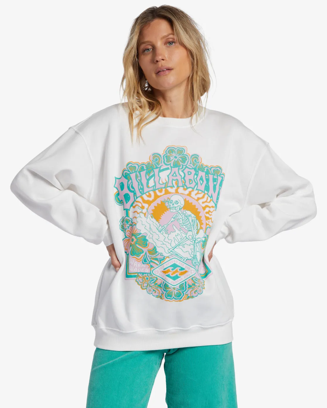Sunny Days Sweatshirt - Salt Crystal sold by Billabong