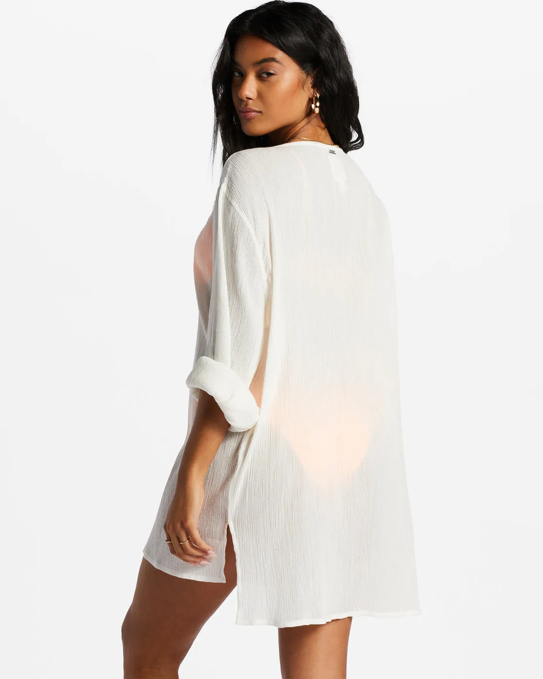 Blue Skies Beach Cover-Up Dress - Salt Crystal sold by Billabong product image thumbnail 3