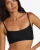 Coral Gardeners Wave Trip Banded Tank Bikini Top - Black Pebble sold by Billabong