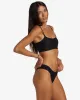 Coral Gardeners Wave Trip Banded Tank Bikini Top - Black Pebble sold by Billabong