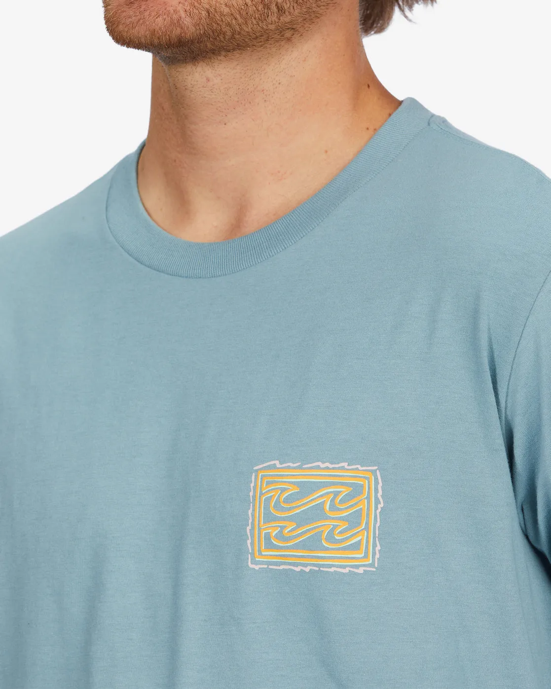 Crayon Wave Long Sleeve T-Shirt - Washed Blue sold by Billabong product image thumbnail 3
