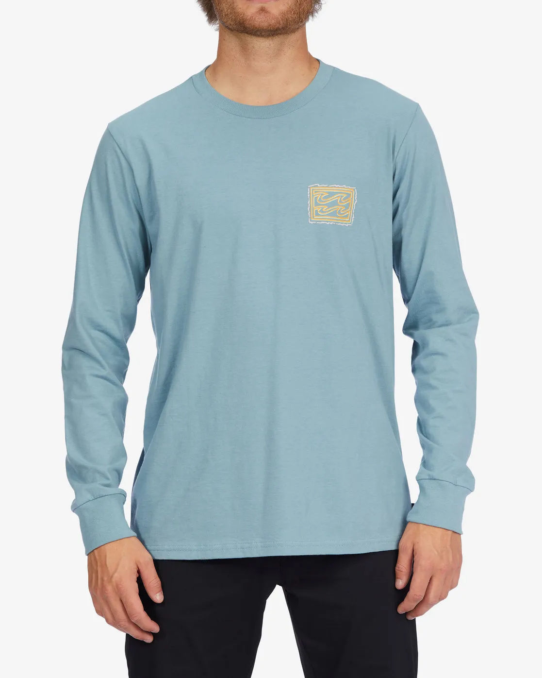 Crayon Wave Long Sleeve T-Shirt - Washed Blue sold by Billabong product image thumbnail 2