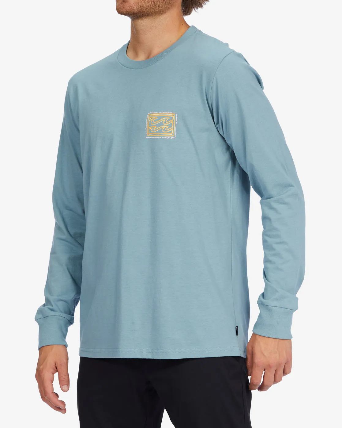 Crayon Wave Long Sleeve T-Shirt - Washed Blue sold by Billabong product image thumbnail 4