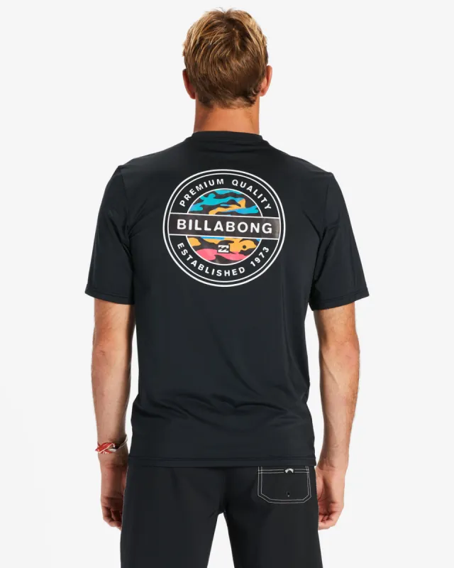 Rotor Loose Fit Short Sleeve UPF 50 Surf T-Shirt - Black sold by Billabong
