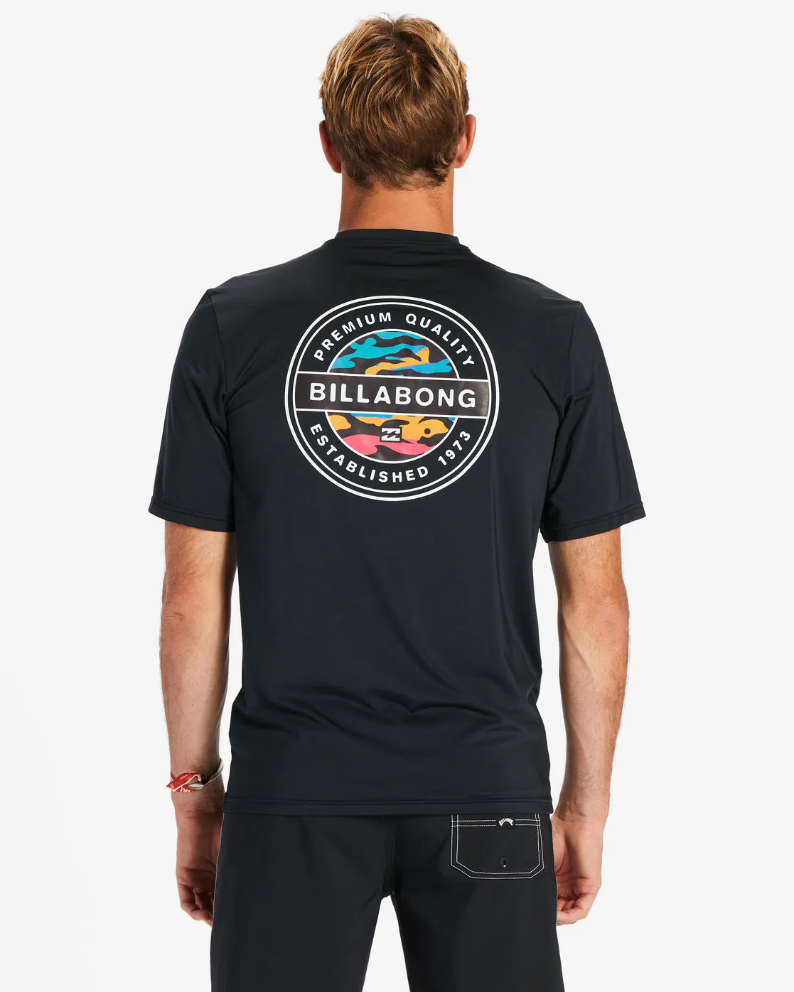 Rotor Loose Fit Short Sleeve UPF 50 Surf T-Shirt - Black sold by Billabong