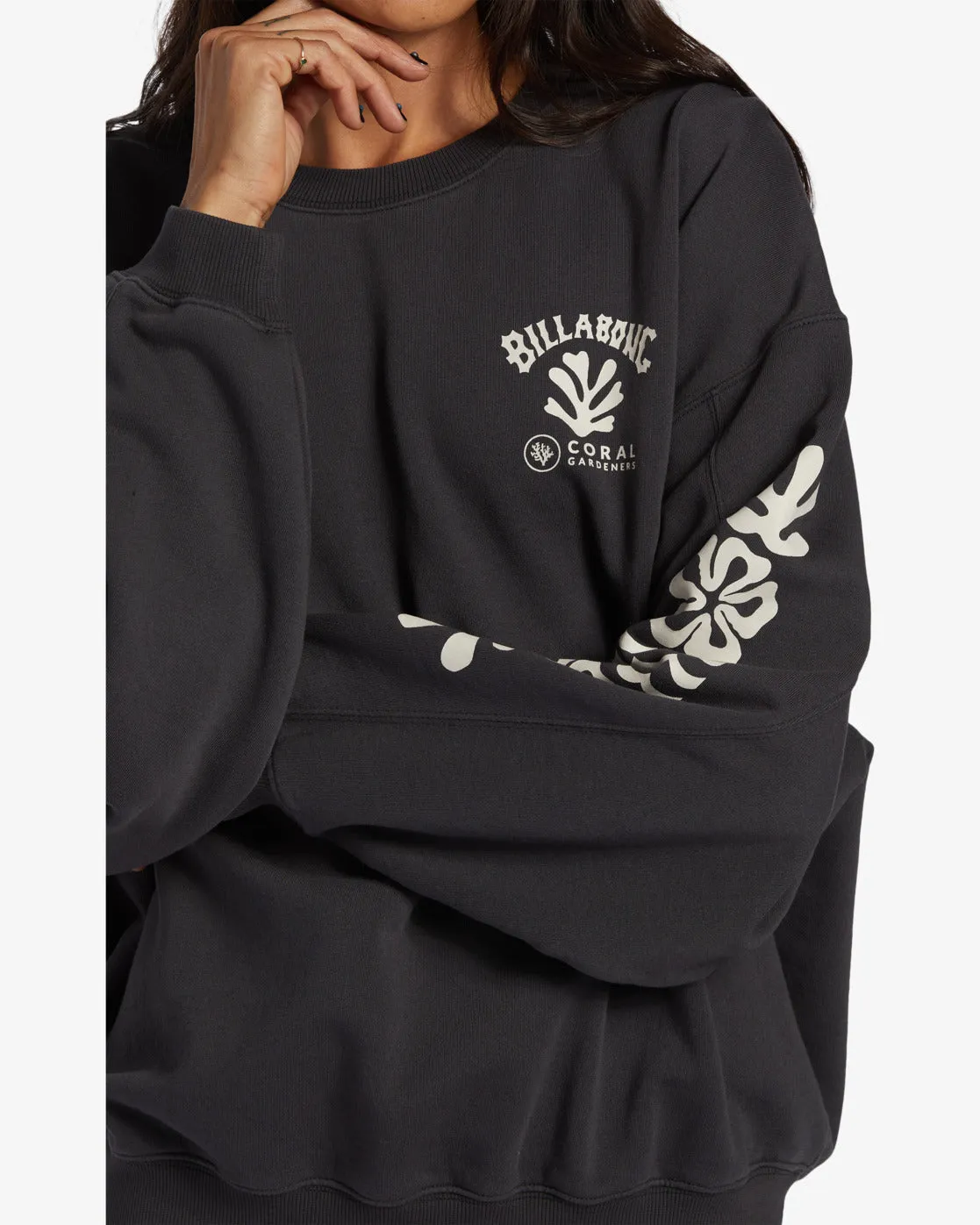Beyond The Reef Crew Neck Sweatshirt - Black Sands sold by Billabong product image thumbnail 4