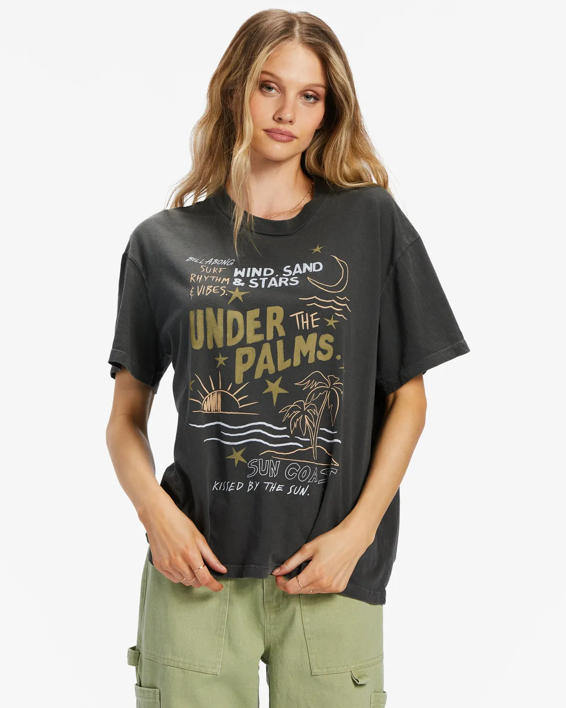 Under The Palms T-Shirt - Off Black sold by Billabong
