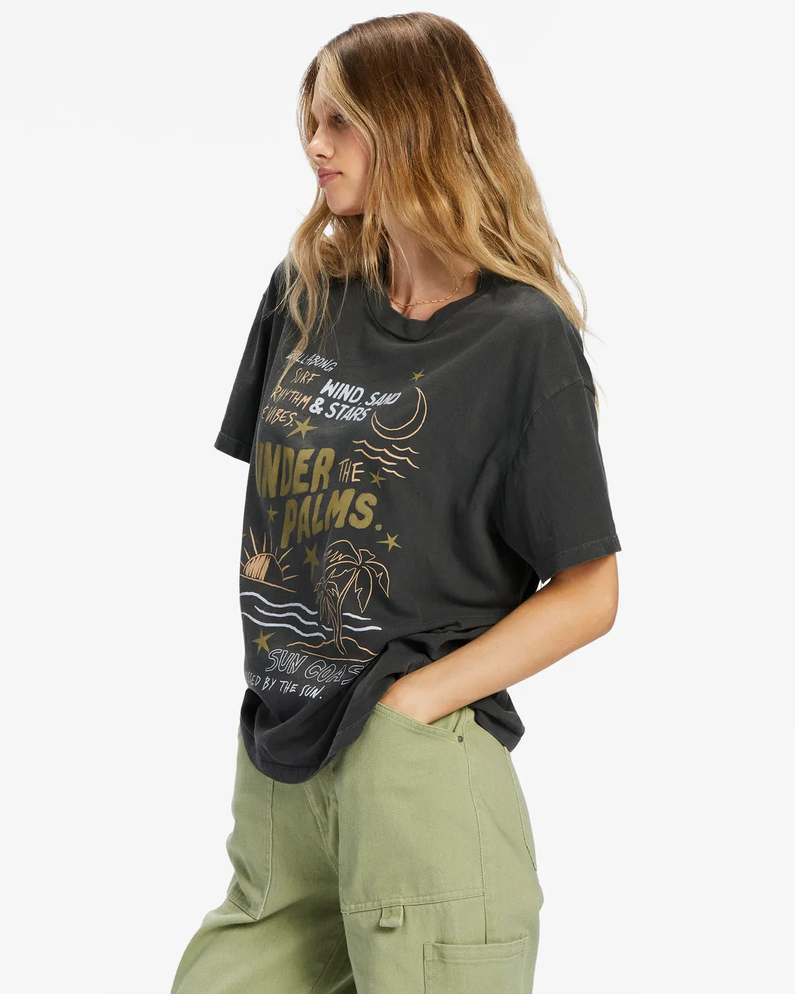Under The Palms T-Shirt - Off Black sold by Billabong product image thumbnail 2
