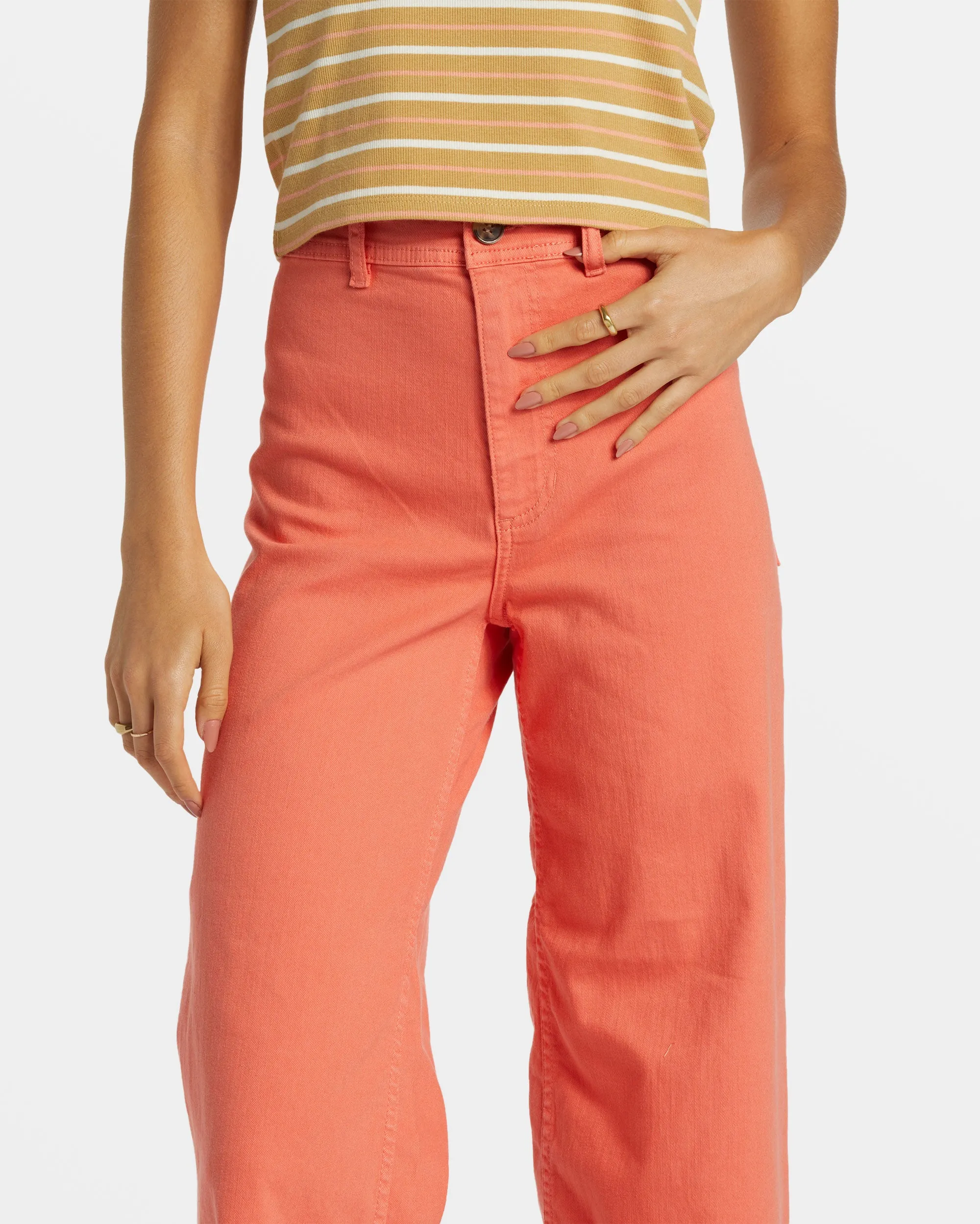 Free Fall High-Waist Pants - Papaya sold by Billabong product image thumbnail 5