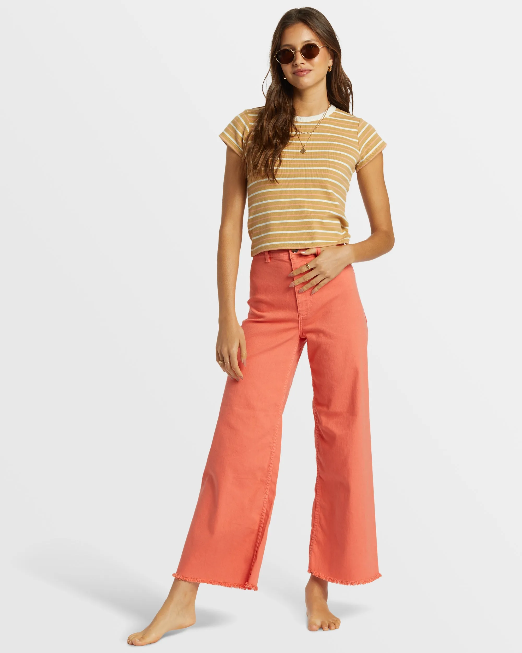 Free Fall High-Waist Pants - Papaya sold by Billabong product image thumbnail 3