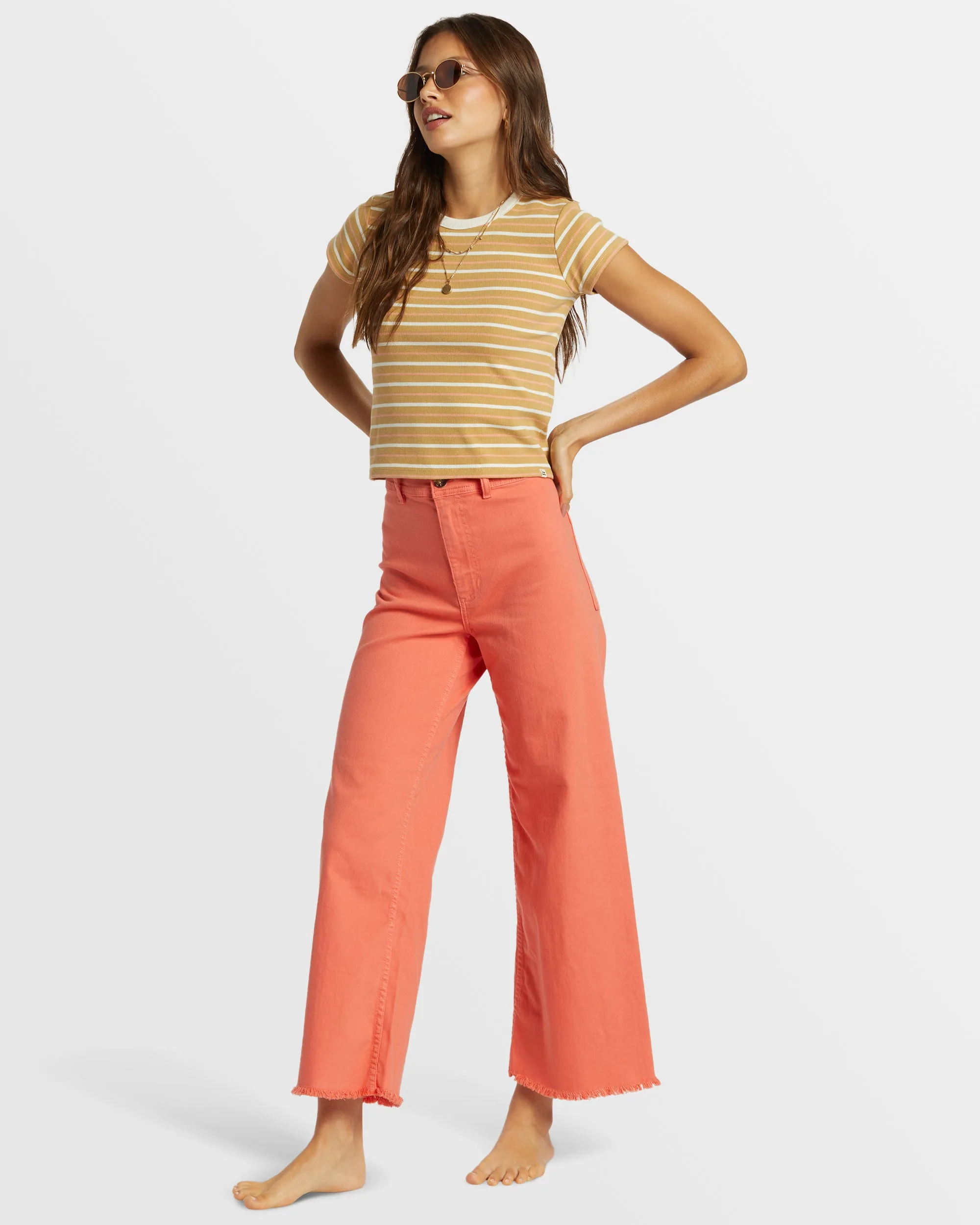 Free Fall High-Waist Pants - Papaya sold by Billabong product image thumbnail 4