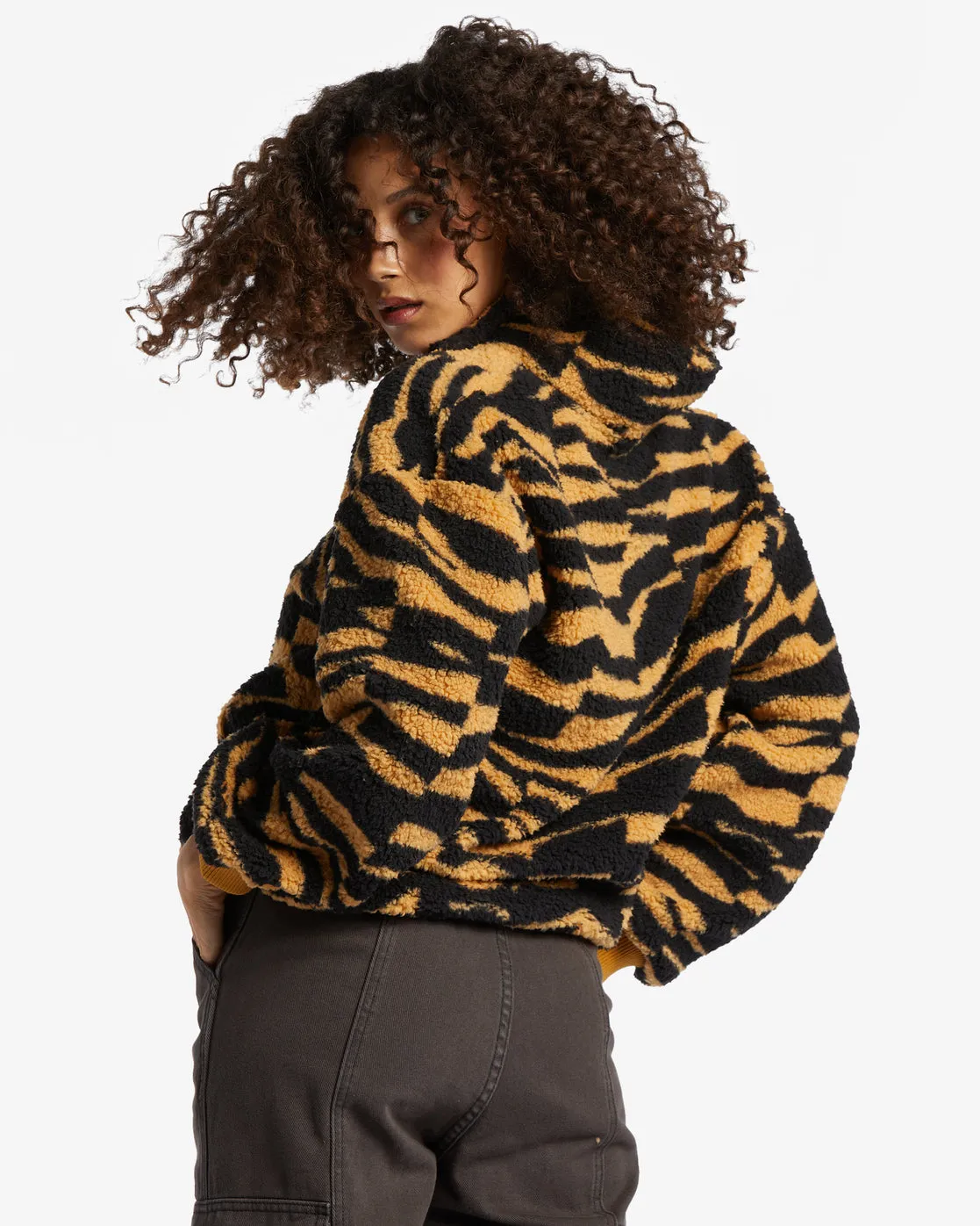 Time Off Half-Zip Fleece Pullover - Cosmic Khaki sold by Billabong product image thumbnail 4