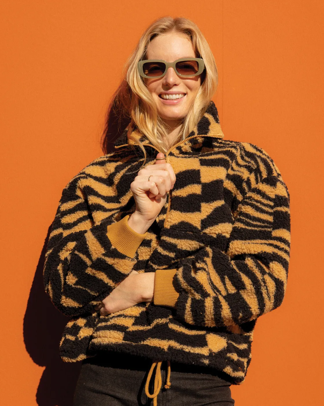 Time Off Half-Zip Fleece Pullover - Cosmic Khaki sold by Billabong