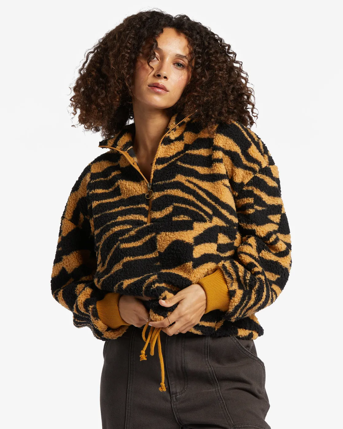 Time Off Half-Zip Fleece Pullover - Cosmic Khaki sold by Billabong product image thumbnail 2