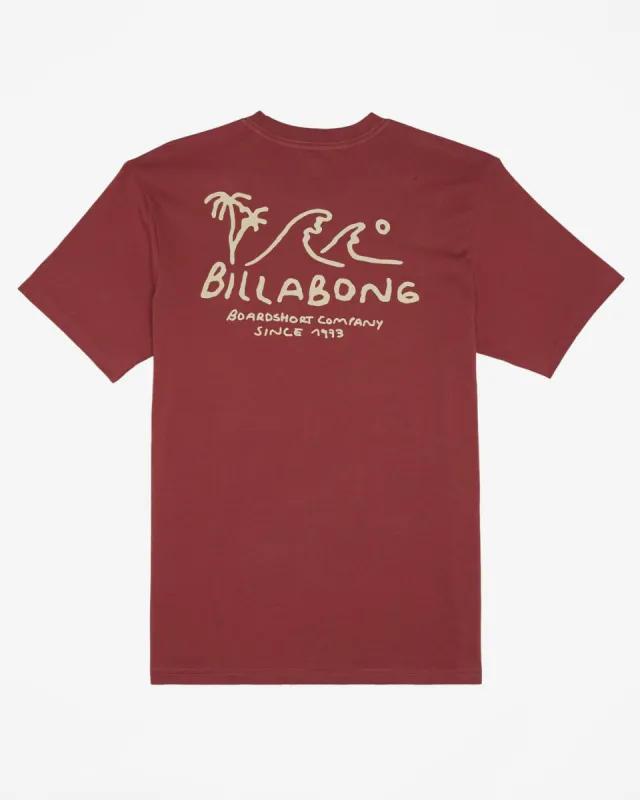 Boys Lounge Short Sleeve T-Shirt - Rose Dust sold by Billabong