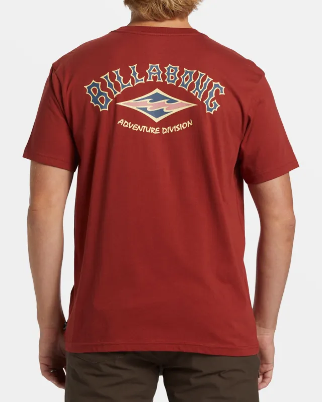 Arch T-Shirt - Sangria sold by Billabong