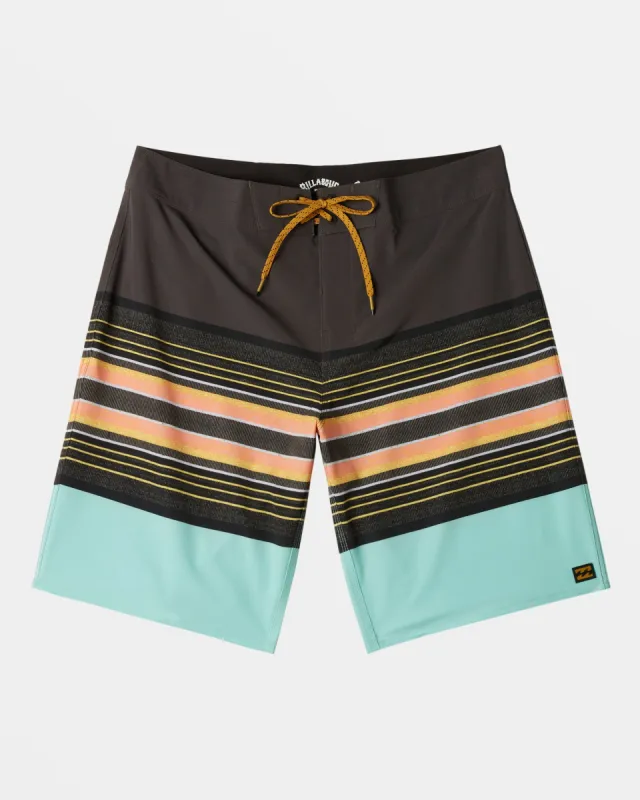 All Day Stripe Pro 20" Boardshorts - Washed Black sold by Billabong