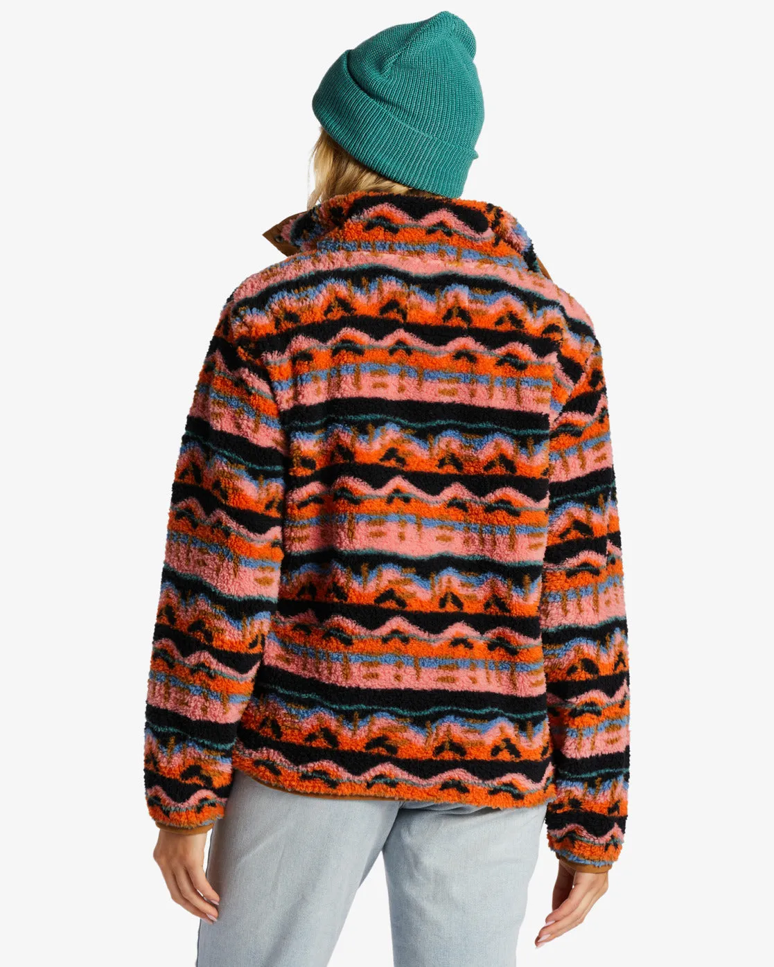 Switchback Mock Neck Fleece - Papaya sold by Billabong product image thumbnail 3