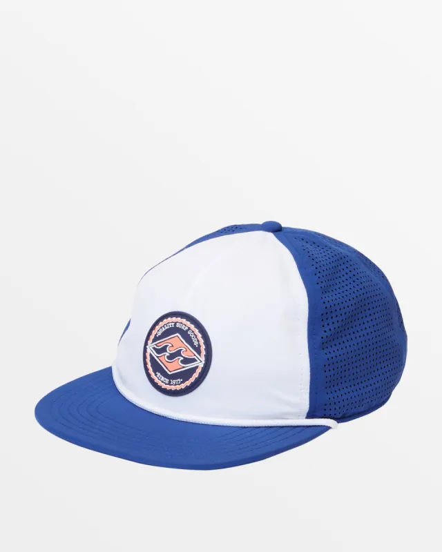 Crest Trucker Hat - Royal sold by Billabong
