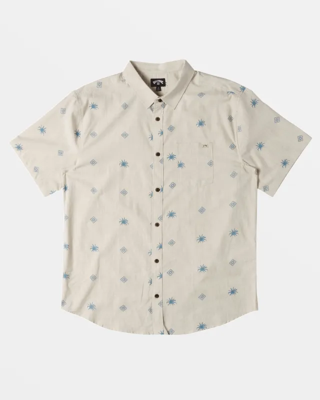 Boys Sundays Mini Short Sleeve Shirt - Cream sold by Billabong
