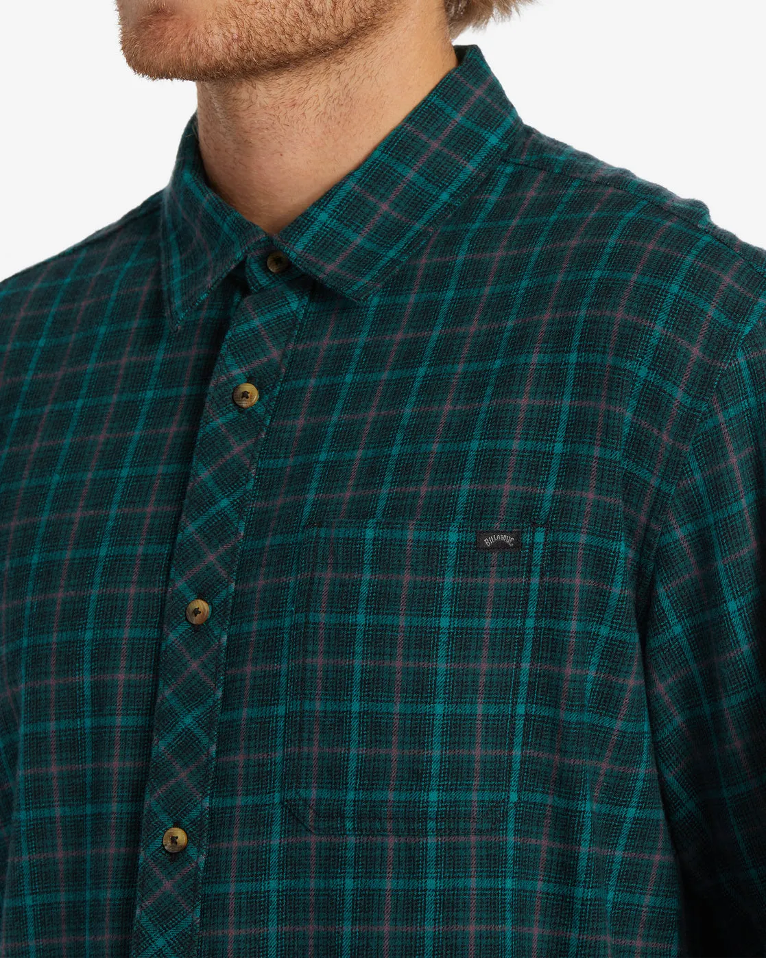 Coastline Flannel Long Sleeve Shirt - Pacific sold by Billabong product image thumbnail 4
