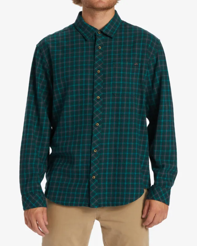 Coastline Flannel Long Sleeve Shirt - Pacific sold by Billabong