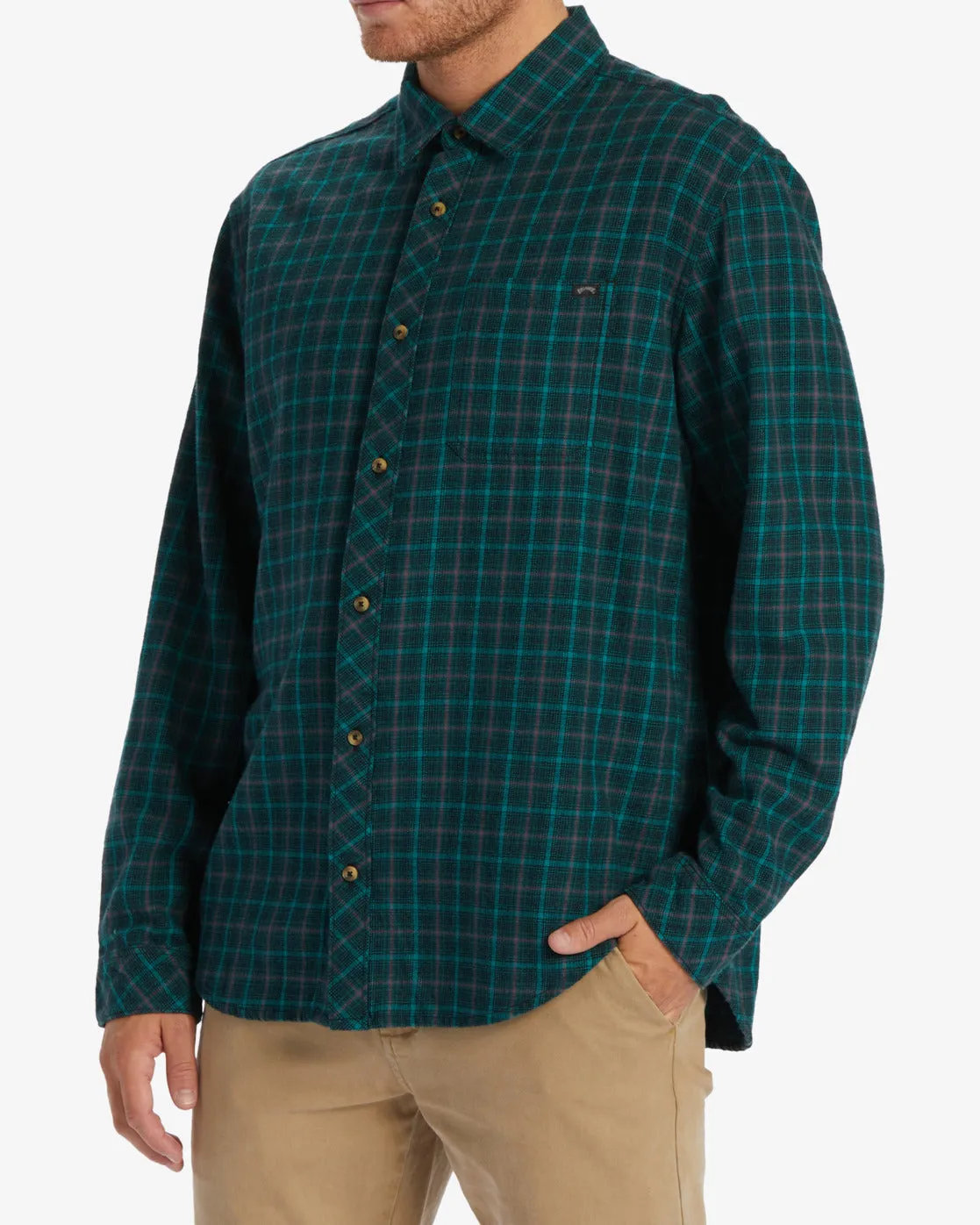 Coastline Flannel Long Sleeve Shirt - Pacific sold by Billabong product image thumbnail 2