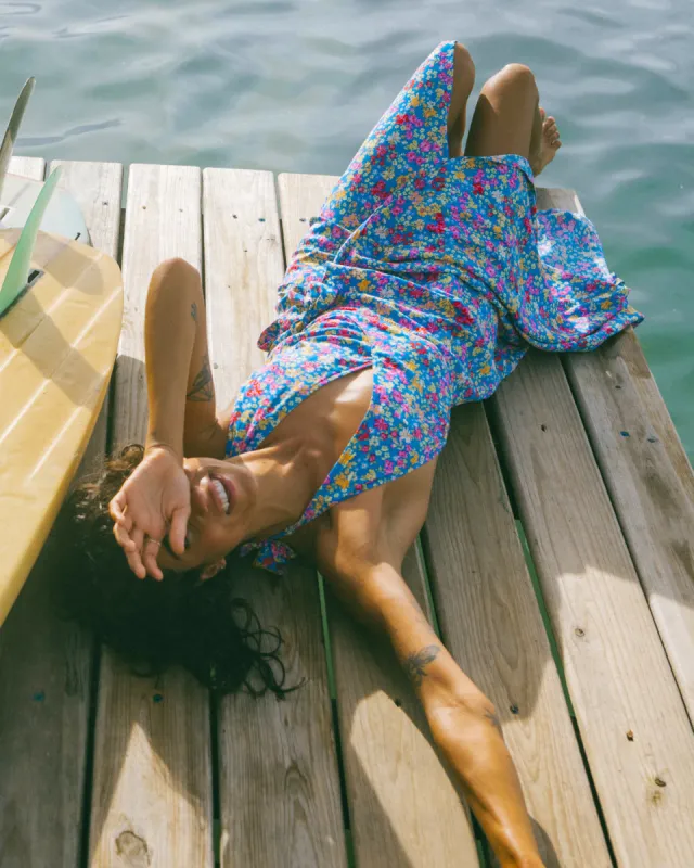 Lets Hang Midi Dress - Seaside sold by Billabong