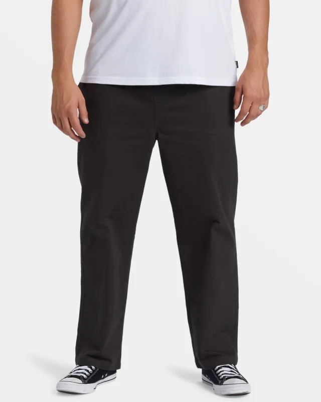Larry Elastic Waist Pants - Raven sold by Billabong