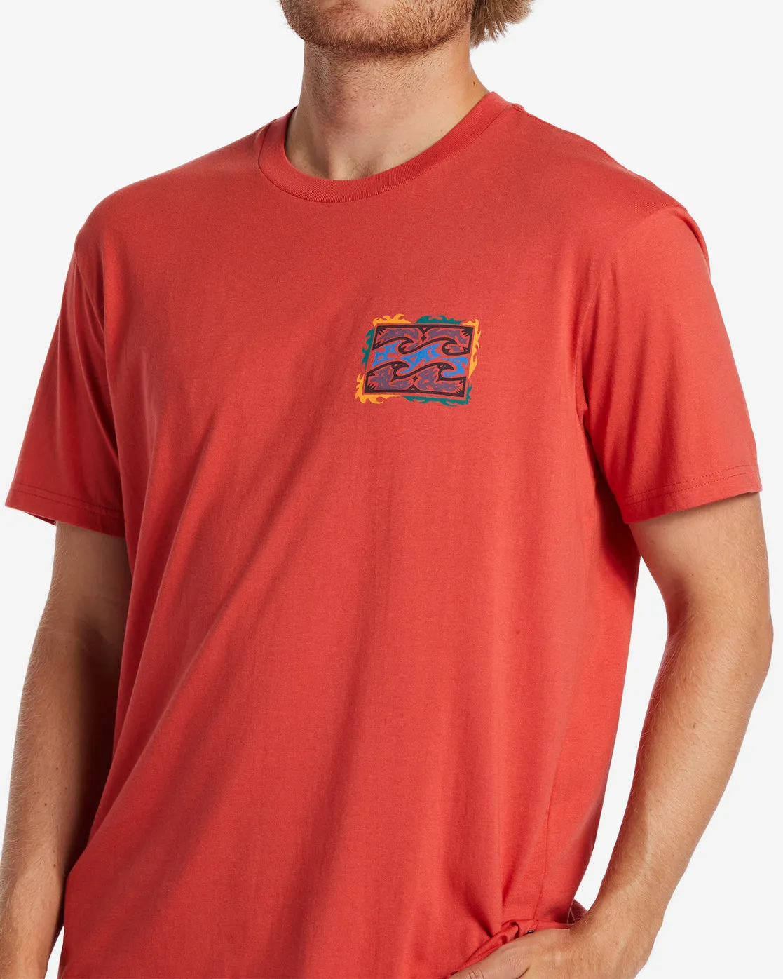 Crayon Wave T-Shirt - Coral sold by Billabong product image thumbnail 3