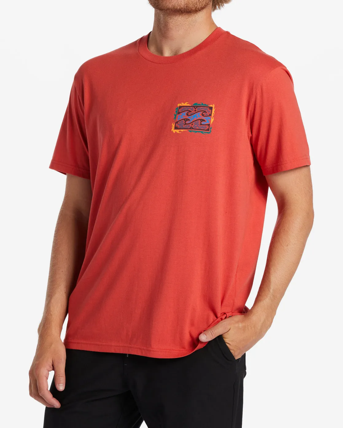 Crayon Wave T-Shirt - Coral sold by Billabong product image thumbnail 4