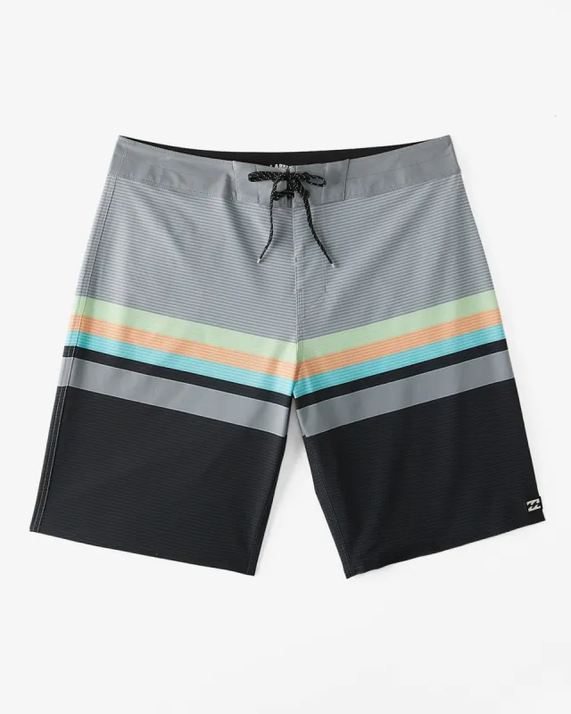 Boys All Day Stripe Pro 18" Boardshorts - Graphite sold by Billabong