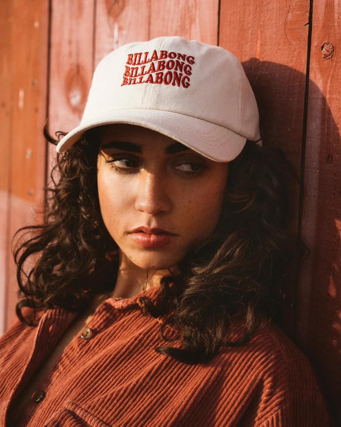 Dad Hat Strapback Hat - White Cap sold by Billabong